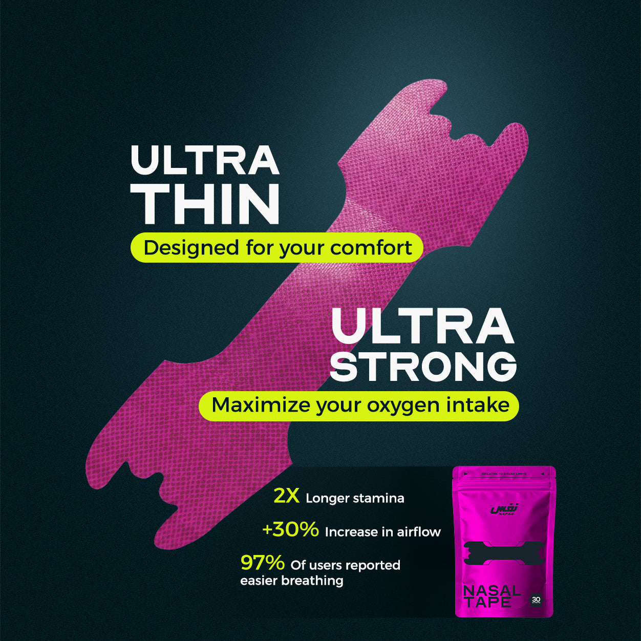 شريط نفس الأنفي الوردي